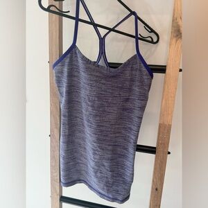 Lululemon Purple Stripe Strappy Tank 8